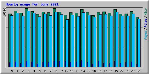 Hourly usage for June 2021